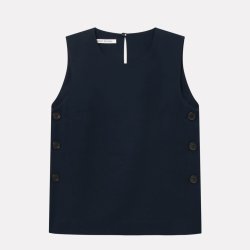 MKDT Studio - Top - Tena crepe georgette - navy