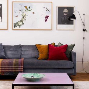 Upside-down pude - Mrkegrn & Kirsebr - 50x50 cm - Raffine