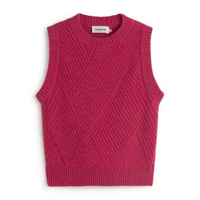 Thinking Mu - Vest - Kaia knitted vest - Red