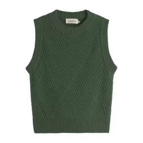Thinking Mu - Vest - Kaia knitted vest - Green