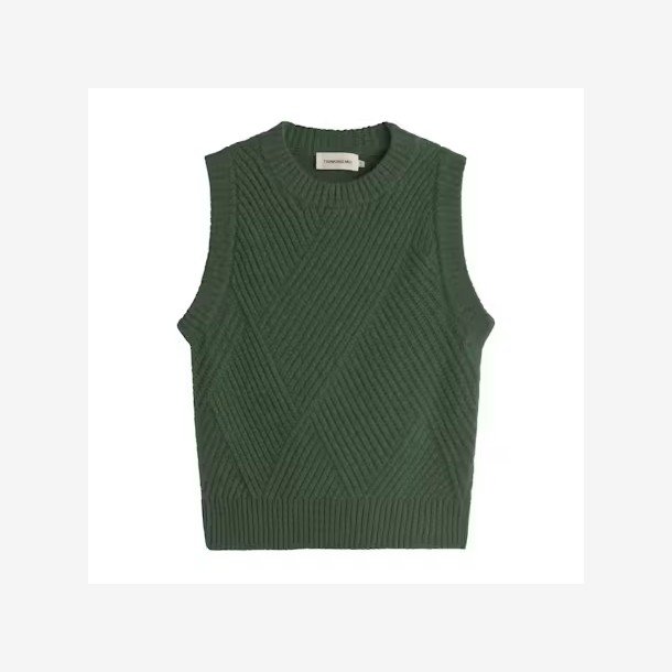 Thinking Mu - Vest - Kaia knitted vest - Green