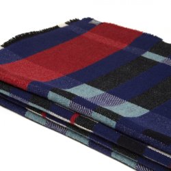 Wallace#Sewell Plaid 142x162 cm - Bauhaus Stolz- Indigo