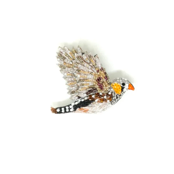 Trovelore - Zebra Finke - Broche