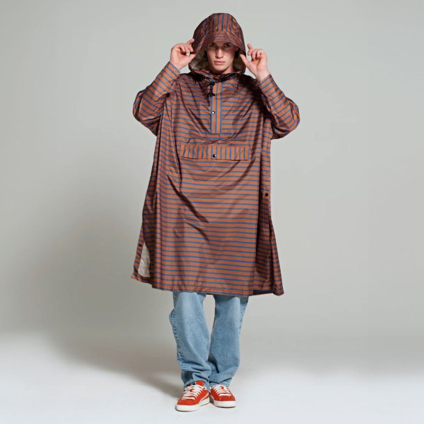 Rainkiss - Regn poncho - Breton Blue