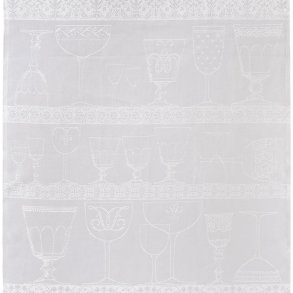 Le Jacquard Francais - Viskestykke - Cristal H�r - White 