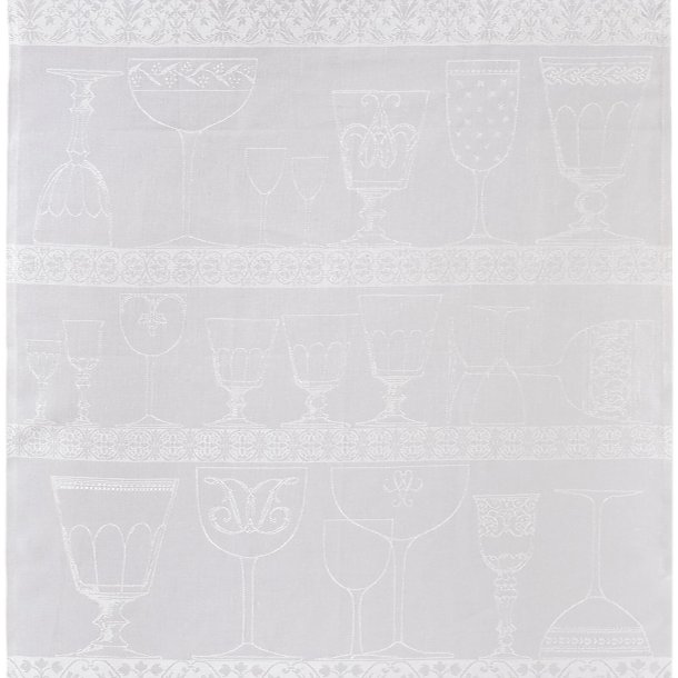 Le Jacquard Francais - Viskestykke - Cristal H�r - White 