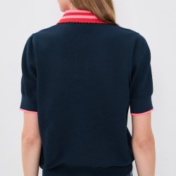 Essentiel Antwerp - Polo - pink/r�d/navy