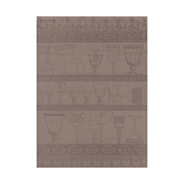 Le Jacquard Francais - Viskestykke - Cristal H�r - Black Pebber