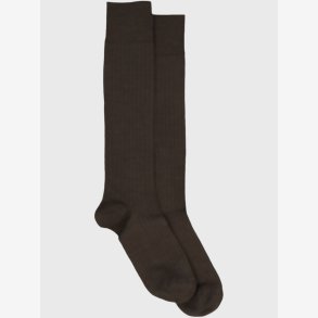 Mrs. Hosiery - Str�mper - Merino knee-high - Dark Brown