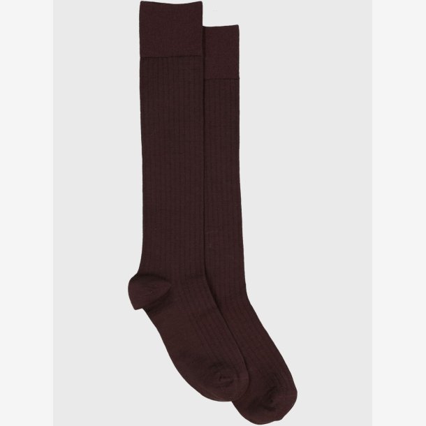 Mrs. Hosiery - Str�mper - Merino knee-high - Burgundy