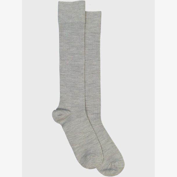 Mrs. Hosiery - Str�mper - Merino knee-high - Light Grey