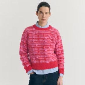 Thinking Mu - Sweater - Candela knitted sweater - red/pink