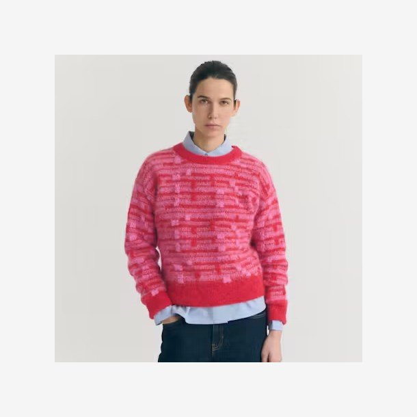 Thinking Mu - Sweater - Candela knitted sweater - red/pink