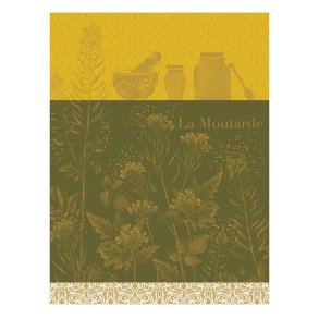 Le Jacquard Francais - Viskestykke - Moutard en Fleur - Yellow
