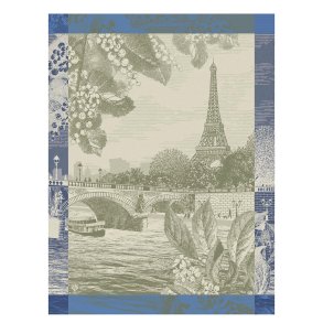 Le Jacquard Francais - Viskestykke - Paris sur Seine - Green