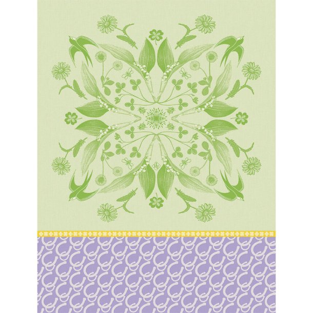 Le Jacquard Francais - Viskestykke - Porte Bonheur - Green