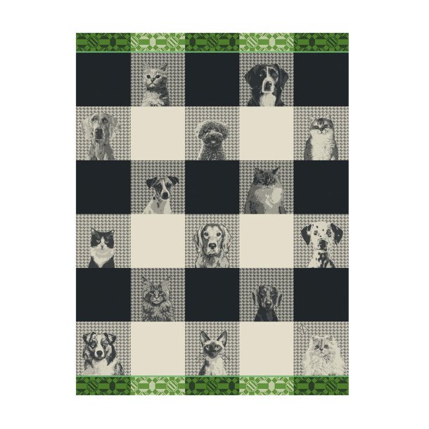 Le Jacquard Francais - Viskestykke - Truffes - Black